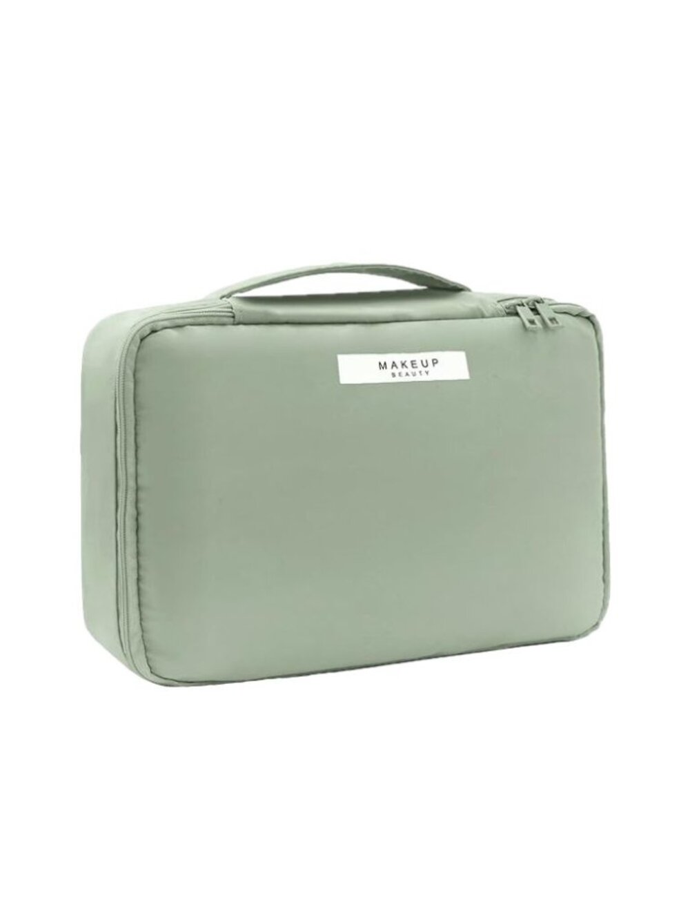 Green Travel Makeup & Toiletry Bag – Cosmetic Organizer for Women